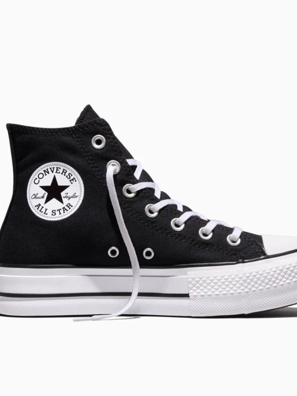 Converse Chuck Taylor platform high tops, black, sz US 5.5